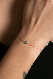 Heliophilia Silver Pulsera de Plata de Ley 925 en Oro Rosa